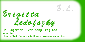 brigitta ledofszky business card